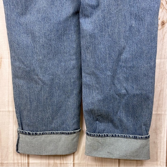 Time and Tru High Rise Straight Leg Cuffed Jeans Casual Pants Light Wash Size 18 - Picture 6 of 14